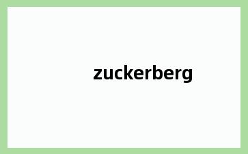 zuckerberg