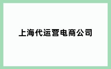 上海代运营电商公司