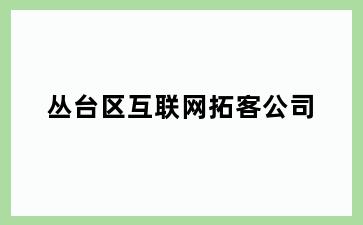 丛台区互联网拓客公司