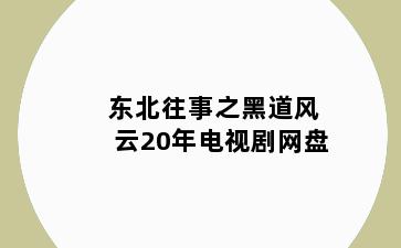 东北往事之黑道风云20年电视剧网盘