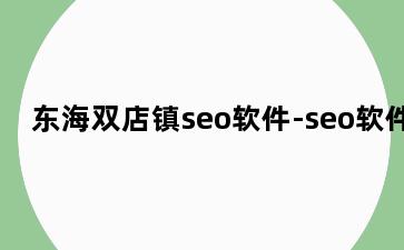 东海双店镇seo软件-seo软件