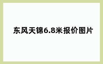 东风天锦6.8米报价图片