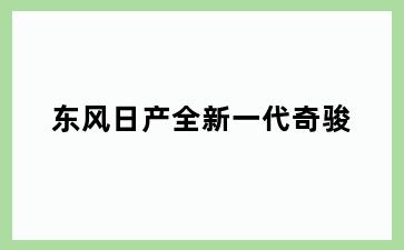 东风日产全新一代奇骏