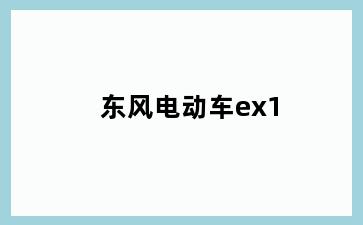 东风电动车ex1