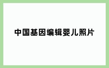 中国基因编辑婴儿照片
