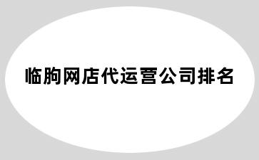 临朐网店代运营公司排名
