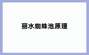 丽水蜘蛛池原理