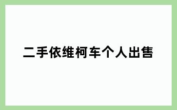 二手依维柯车个人出售