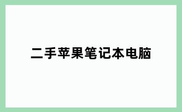 二手苹果笔记本电脑