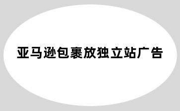 亚马逊包裹放独立站广告
