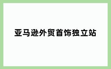 亚马逊外贸首饰独立站