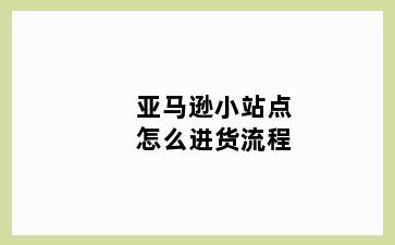 亚马逊小站点怎么进货流程