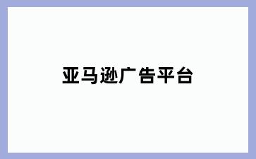 亚马逊广告平台