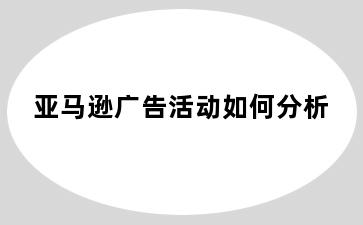 亚马逊广告活动如何分析
