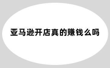 亚马逊开店真的赚钱么吗