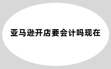 亚马逊开店要会计吗现在