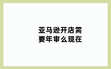 亚马逊开店需要年审么现在