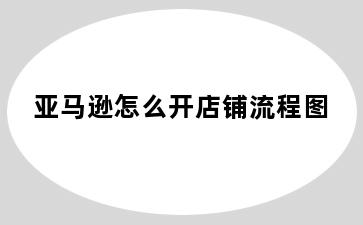 亚马逊怎么开店铺流程图