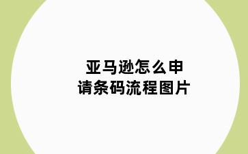 亚马逊怎么申请条码流程图片