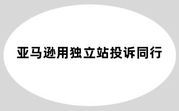 亚马逊用独立站投诉同行