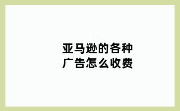 亚马逊的各种广告怎么收费