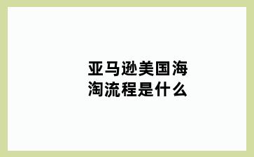 亚马逊美国海淘流程是什么