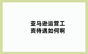 亚马逊运营工资待遇如何啊