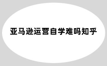 亚马逊运营自学难吗知乎