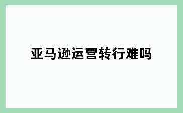 亚马逊运营转行难吗
