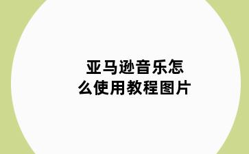 亚马逊音乐怎么使用教程图片