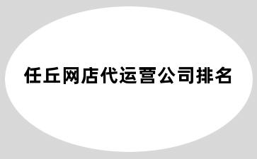 任丘网店代运营公司排名