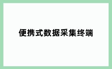 便携式数据采集终端