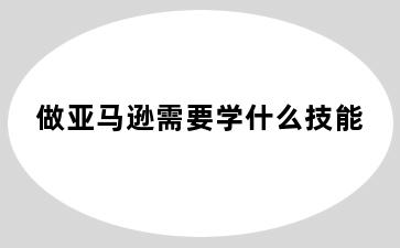 做亚马逊需要学什么技能