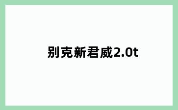 别克新君威2.0t