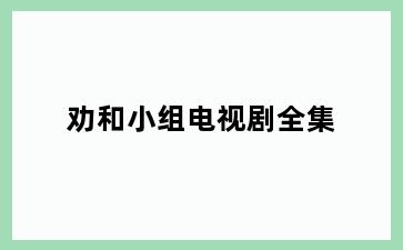 劝和小组电视剧全集