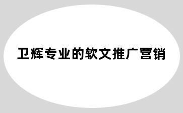 卫辉专业的软文推广营销