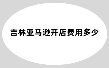 吉林亚马逊开店费用多少