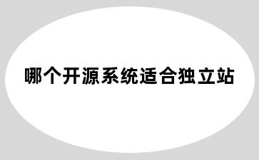 哪个开源系统适合独立站