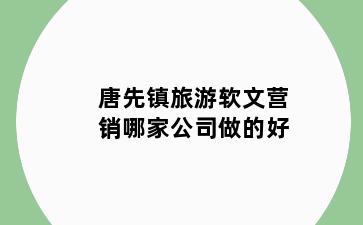 唐先镇旅游软文营销哪家公司做的好