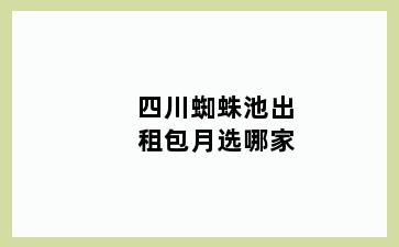 四川蜘蛛池出租包月选哪家