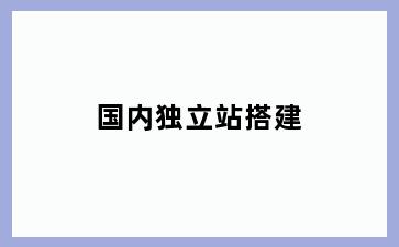 国内独立站搭建