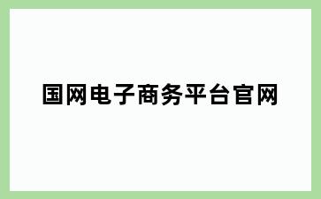 国网电子商务平台官网