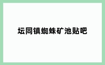 坛同镇蜘蛛矿池贴吧