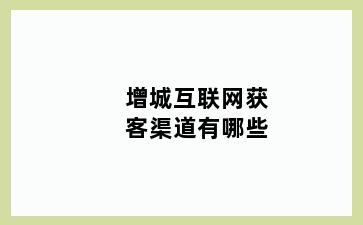 增城互联网获客渠道有哪些