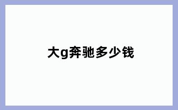 大g奔驰多少钱