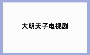 大明天子电视剧