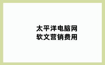 太平洋电脑网软文营销费用