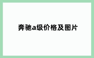 奔驰a级价格及图片