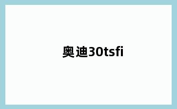 奥迪30tsfi