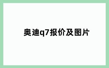 奥迪q7报价及图片